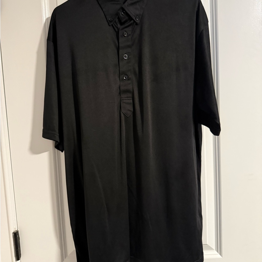 Collar & Co Men's Black Short-Sleeve Polo Shirt
